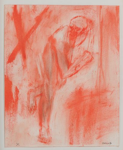 Léon GOLUB (1922-2004) X, 2002.

Encre sur papier.

Signée en bas à droite et titrée...
