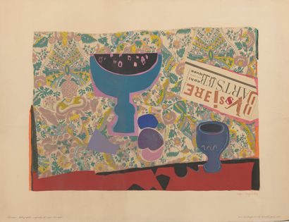 Roger BEZOMBES (1913-1994) Persian, 1968.

Lithograph in colors on paper.

Signed...