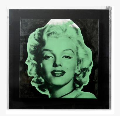 Steve KAUFMAN (1960-2010) Mini Marilyn series n°8, 1996.

Serigraphy on canvas. 

Signed...
