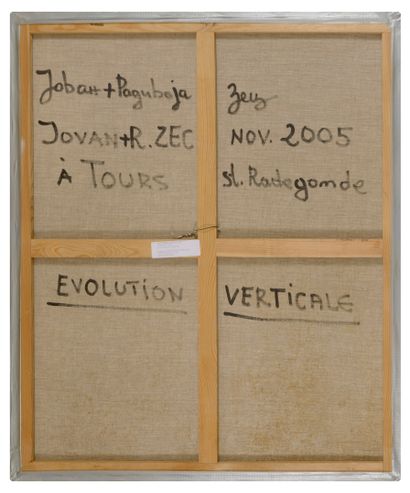 Jovan R. ZEC (1943) Evolution verticale, 2005. 

Huile sur toile.

Signée, située...