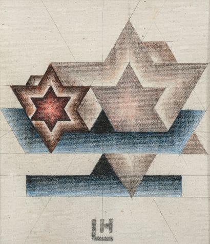 Marcel LEMPEREUR-HAUT (1898-1986) The Balance.

Graphite and ink on canvas. 

Monogrammed...