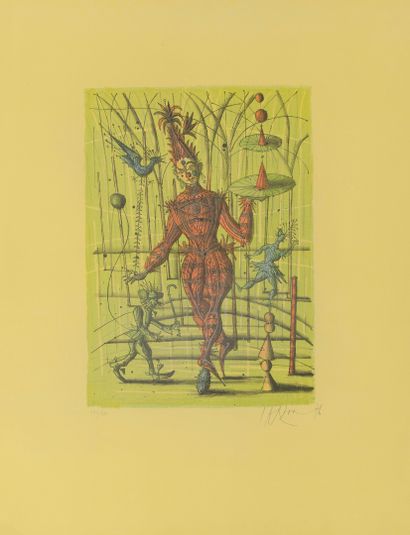 Jean CARZOU (1907-2000) Sans titre, 1976.

Lithographie en couleurs sur papier.

Signé...