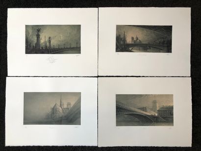 Jean-Michel MATHIEUX-MARIE (1947) Lot of eight etchings on paper.

- The Alexander...