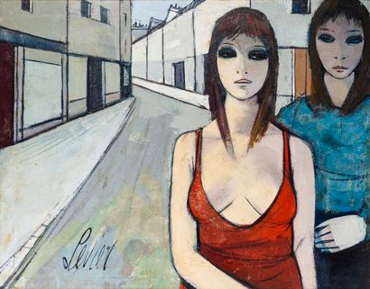 Charles LEVIER (1920-2003) Deux femmes. 

Huile sur toile. 

Signée en bas à gauche.

60...