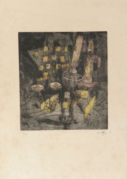 ROBERTO MATTA (1911-2002) Untitled.

Etching on paper.

Signed lower right and numbered...