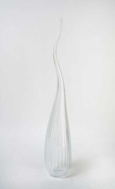 Renzo STELLON (1943) & SALVIATI Aria vase, 2008.

In Murano glass.

Signed and dated...