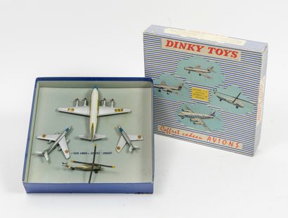 DINKY TOYS, Made in France Aircraft gift set including : 
Mystère IV A 60 A. 
Vautour...
