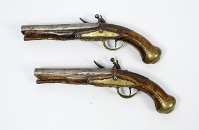 FRANCE, seconde moitié du XVIIIème siècle Barthélémy BOURLIER

Paire de pistolets...
