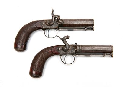 ANGLETERRE, vers 1850 Josepg LANG, 7 Haymarket, London

Paire de pistolets en acier...