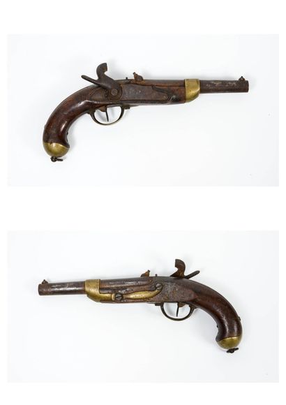 FRANCE, première moitié du XIXème siècle (modifié) Manufacture Royale de Mutzig.

Pistolet...