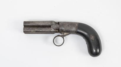 FRANCE ou BELGIQUE, milieu du XIXème siècle Pistolet-revolver à percussion à capsule,...