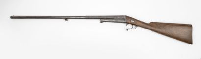 FRANCE, XIXème siècle (modifié) Pinfire rifle, modified with central percussion,...