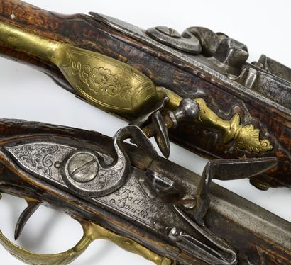 FRANCE, seconde moitié du XVIIIème siècle Barthélémy BOURLIER

Paire de pistolets...