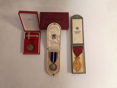 EUROPE, XXème siècle 
- DENMARK (1865)

Royal Long Service Award Medal in silver...