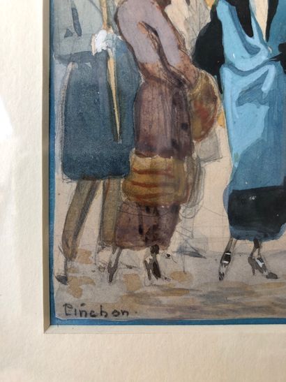 Robert Antoine PINCHON (1886-1943) The horsemen's halt.

Watercolour and gouache...