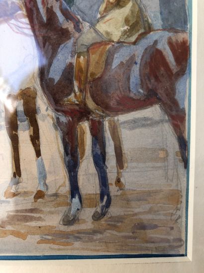 Robert Antoine PINCHON (1886-1943) The horsemen's halt.

Watercolour and gouache...