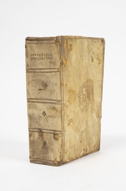 null The moral works of Plutarch. 

Tome one. 

At Abel l'angelier, Paris, 1587.

one...