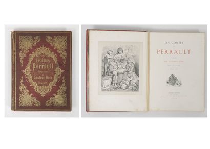 Perrault, Charles Les Contes.

Troisième édition. Paris, J. Hetzel, 1863.

In-folio,...