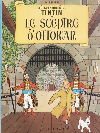 HERGÉ (1907-1983) Lot de dix albums comprenant : 

Les aventures de Tintin. 

- Tintin...