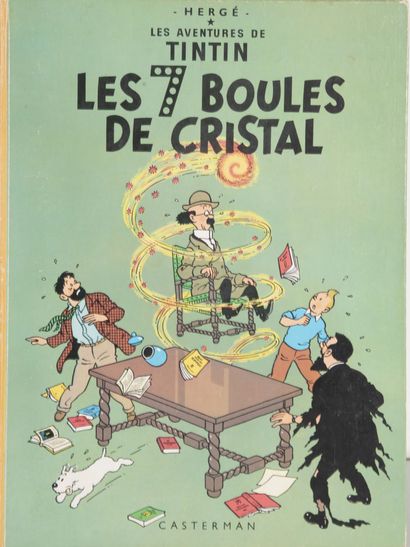 HERGÉ (1907-1983) Lot de dix albums comprenant : 

Les aventures de Tintin. 

- Tintin...