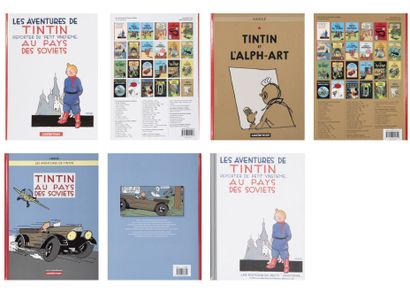 HERGÉ (1907-1983) Lot de quatre albums comprenant :

- Tintin Reporter du petit "vingtième"...