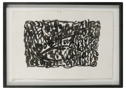 MICHEL CADORET (1912-1985) Untitled, 1963.

Ink on paper.

Signed and dated lower...