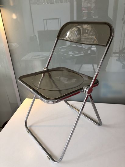 Gian Carlo PIRETTI (1940) Suite of eight folding chairs model plia.

In steel and...