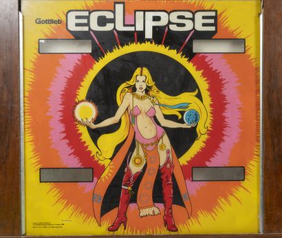 David GOTTLIEB & Co. Eclipse, 1981.

Pinball ice in a wooden frame.

66 x 66 cm (the...