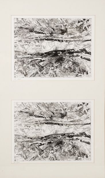 École contemporaine Untitled.

Suite of four etchings on paper from the 4th to the...
