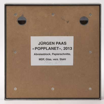 Jürgen PAAS (1958) Popplanet, 2013.

Mixed media on paper.

Steel frame.

Signed...