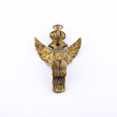 FRANC-MACONNERIE, Rite écossais Bronze Kadosch Knight pendant in the form of a double-headed...