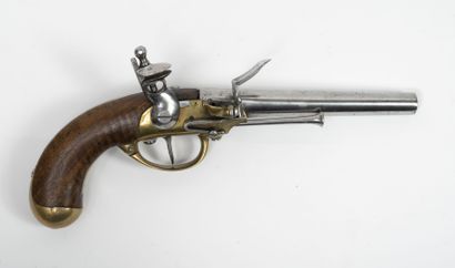 FRANCE, Manufacture de Maubeuge Pistolet de cavalerie à silex, modèle 1777.

Coffre...