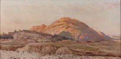 Maxime NOIRÉ (1861-1927) La Montagne de Sel. Huile sur toile, signée en bas à gauche....