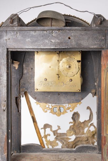 FRANCE, XVIIIème et XIXème siècles Cartel à poser et une console d'applique en marqueterie...