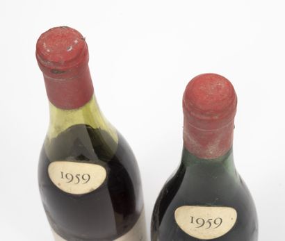 ALOXE-CORTON 1 bouteille, 1959.

Domaine Michel Voarick.

Niveau bas.

Taches et...