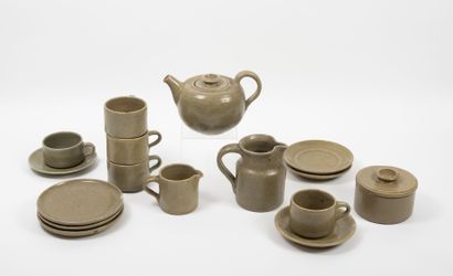 Edouard CHAPALLAZ (1921-2016) Part of a tea-coffee service.

Enameled stoneware set...