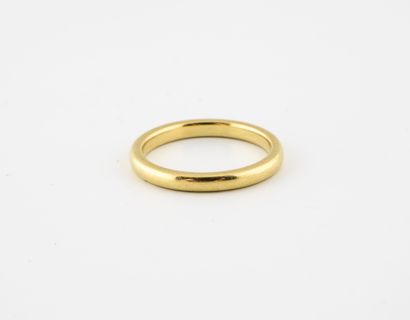 null Wedding ring in yellow gold (750).

Weight : 4.3 g. - Finger size : 57. 

Scratches...