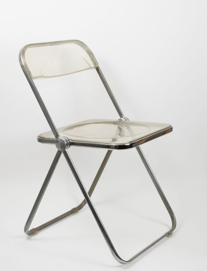 Gian Carlo PIRETTI (1940) Suite de six chaises pliantes modèle Plia.

En acier et...