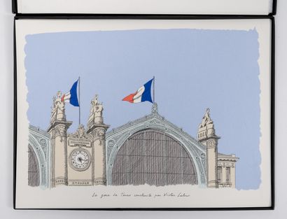 Pierre LE-TAN (1950-2019) Fenêtres sur Tours, 1992. 

Portfolio comprenant 5 sérigraphies....