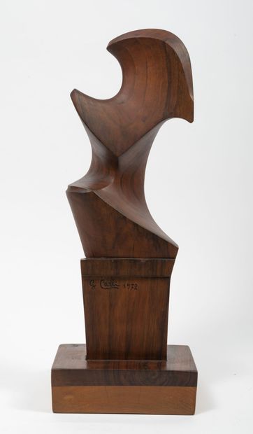 Giuseppe CARLI (1915-1987) Sans titre, 1972.

Sculpture en bois exotique.

Signée...