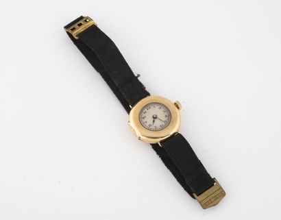 Ladies' wristwatch in yellow gold (750)....