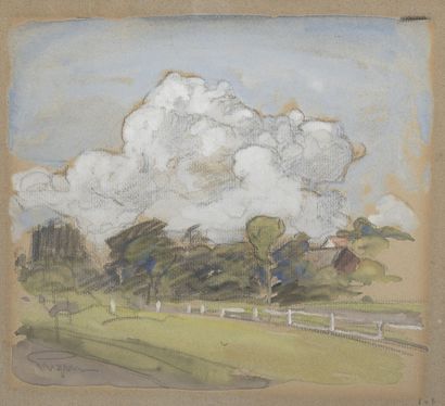 Eugen PRINCE OF SWEDEN (1865-1947) Landscape circa 1940-45.

Graphite, watercolor...