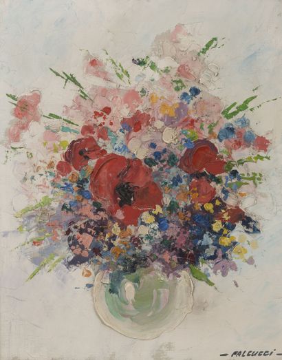 Robert FALCUCCI (1900-1989) Bouquet de fleurs.

Huile sur toile.

Signée en bas à...