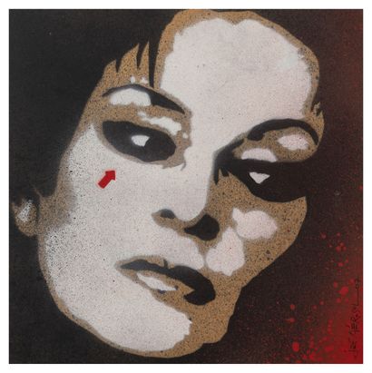 JEF AEROSOL (1957) Barbara, 2007.

Spray paint, stencil on panel.

Signed and dated...