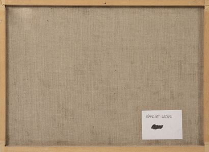 Francine LEDIEU (1931) Untitled.

Oil on cardboard.

Signed lower left.

27,5 x 38...