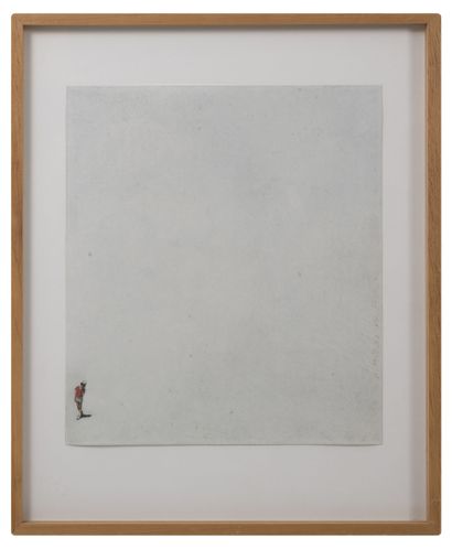 Jonathan CALLAN (1961) Lean, 2011.

Mixed media on paper glued to the upper corners...