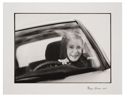 Philippe QUAISSE (XXème - XXIème siècle) Catherine Deneuve, Personal smile 2007.

Inkjet...