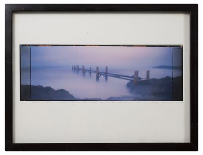École contemporaine Pontoon in the mist, Pampelonne Bay.

Color c-print from a panoramic...