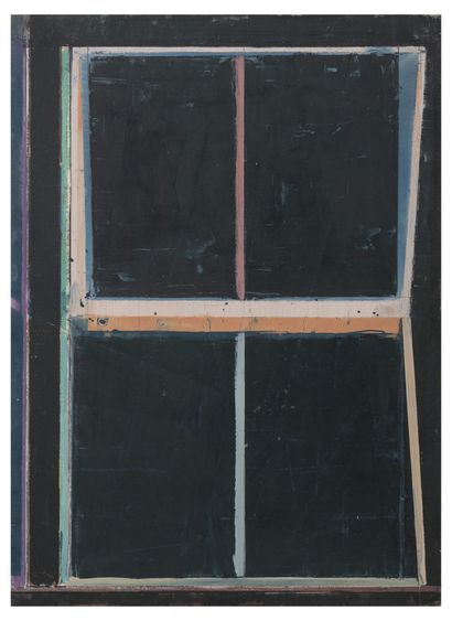 Pius FOX (1983) Untitled (PFT 9), 2012.

Oil on board mounted on panel.

Signed and...