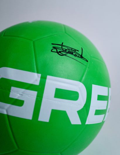 Lisa Freestyle (Zimouche) Soccer ball signed by Lise Freestyle, former PSG playe...